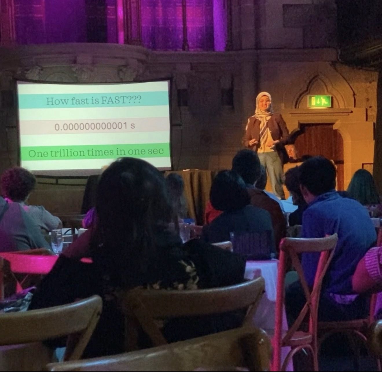 Public talk by Iqra Rasheed: How fast is fast?